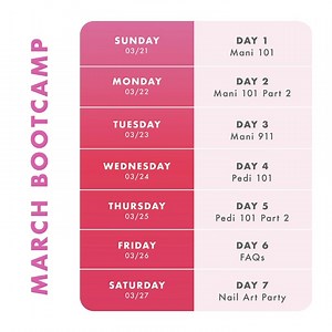 2.7K views · 43 reactions | Bootcamp begins tomorrow! Join us for a transformative week to level up your mani and pedi game! | Olive & June | Facebook