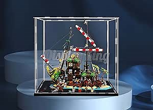 Acrylic Display case Compatible with Pirates of Barracuda Bay 21322 (Model Set is not Included) (No Background)