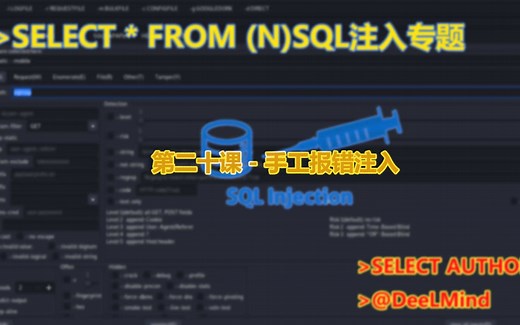 第二十课 - 手工报错注入