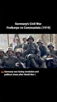 Germany's Civil War | Freikorps vs Communists (1919) #History