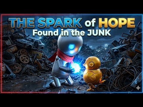 Lonely Robot Finds a Friend ❤️ | Emotional Kids Story #Shorts