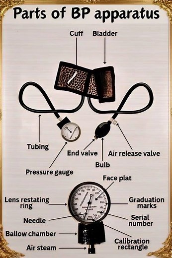 Parts of BP Apparatus Explained | Every Nursing & Medical Student Must Know! #bp #viralvideo