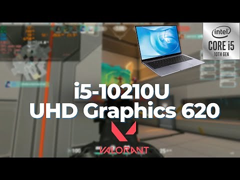 Intel Core i5-10210U \\ UHD Graphics 620 \\ Valorant @768p low settings (8GB RAM)