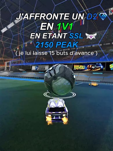 Défi Rocket League : Affrontement D2 en 1v1 SSL 2150