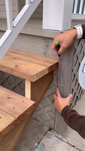 2.6K views | Do you ever eyeball things due to laziness? I was too lazy to go grab a speed square for this 5 min job so as you can see I just eyeballed it. If it was a paying client, I wouldn’t have been lazy, but this is my rental house so I took a chance. Sometimes it doesn’t work out this well though  Thanks for watching, have a great weekend. . . . . . . . . . . . #dewaltmultitool #residentialconstruction #diy #deckrenovation #speedsquare | Josephine Clementine | Facebook