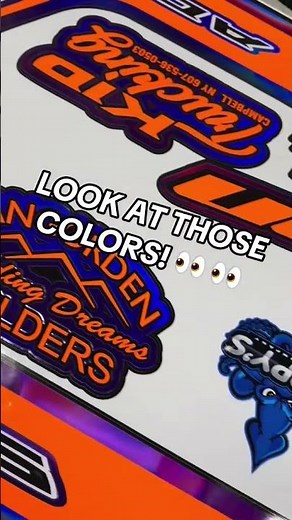 Flo Orange 🤝 Holographic Purple