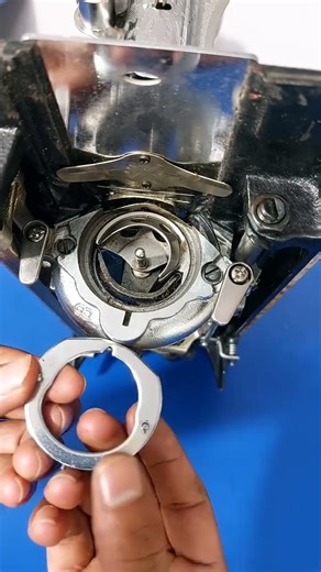 Set up a sewing machine bobbin case. #sewingtips #shorts #youtubeshorts