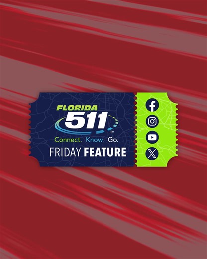 Today’s #FL511 Friday Feature highlights Emergency Alerts. In addition to traffic incident alerts, motorists can get AMBER, Silver, Blue and Purple Alerts in their area through FL511.com, the Florida 511 Mobile App, and through email or text notifications. | FL511