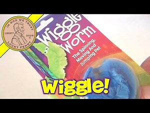 Blue Novelty Wiggle Worm Toy - The Spinning, Moving And Jumping Pet!