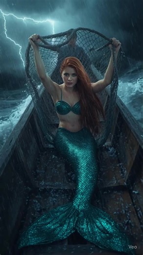 Mermaid Emerges: Enchanting Ocean Fantasy Art