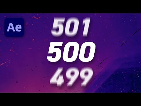 How to make an Animated Number Counter in Adobe After Effects