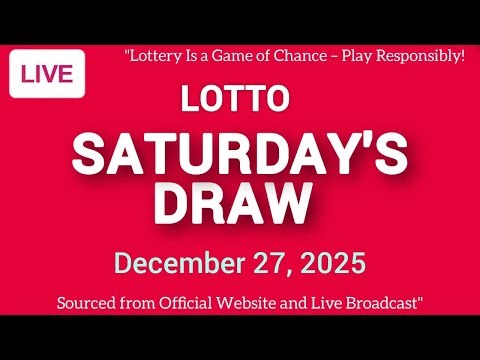 The National Lottery Lotto Draw Live Results from Saturday 27 Dec 2025 | lotto live