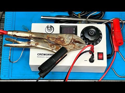 Rust Removal Surgery - CREWORKS ELECTROLYTIC RUST REMOVAL KIT - The Least Abrasive Method?