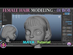 Modeling BOB/ SHORT HAIR in Maya #tipsandtricks #mayamodeling #3dcharacter #hairtutorial #stylized
