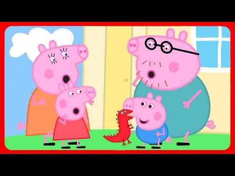 Geoege's NEW Dinosaur Toy! Peppa Pig Funny Animation