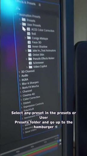 THIS is how you install After Effects presets .FFX