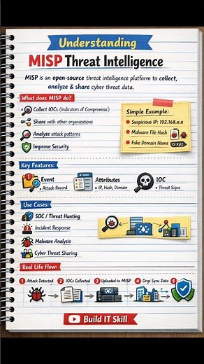 MISP Threat Intelligence Explained SOC Analyst | Cyber Security Basics #cybersecurity #shorts
