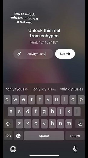 How to unlock enhypen instagram secret reel #engene #kpop #enhypen #bts #straykids #instagram