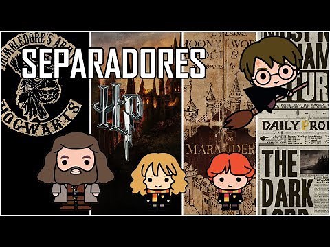 Como hacer separadores de libros de HARRY POTTER || Hecho en casa [DIY]