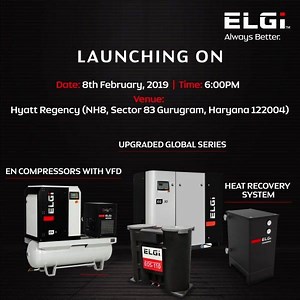 10K views · 139 reactions | #ProductLaunchAlert ELGi’s products are designed to meet air flow demands while ensuring high energy efficiency. Our latest range of air compressors and accessories combined with latest technology and better performance help our customers maintain low cost of ownership. #AlwaysBetter | Elgi Equipments Limited | Facebook