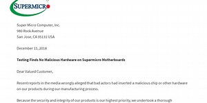 Audit: No Chinese surveillance implants in Supermicro boards found