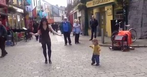 WATCH: 7 million people have seen this great footage of a toddler Irish dancing in Galway