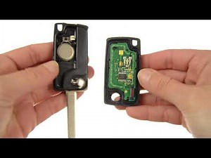 How to change the battery of the Peugeot 207 remote control