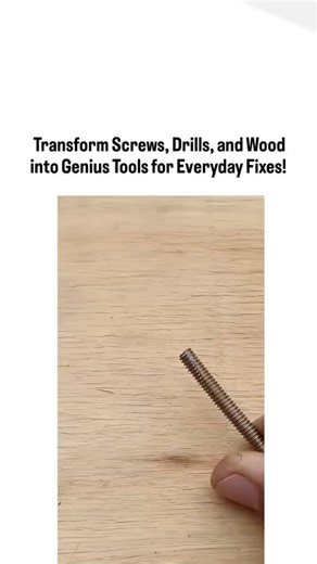Facts on Instagram: "Who knew everyday hardware could be hacked into life-saving tools? This epic video packs a punch with simple, genius tips that'll make your DIY projects a breeze! Kicking off with a threaded bolt and a green wall anchor – slide the anchor onto the bolt, snip the end with scissors to create a sharp point, and voila! You've got a custom nail-like fastener. Hammer it straight into your wall or trim without pre-drilling massive holes. Watch as it punches through cleanly, then tw