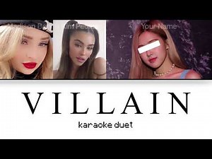 [KARAOKE DUET] Villain - K/DA feat. Kim Petras & Madison Beer