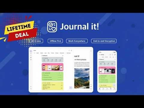 Getting Started with Journal it! Lifetime Deal - Overview & Navigation