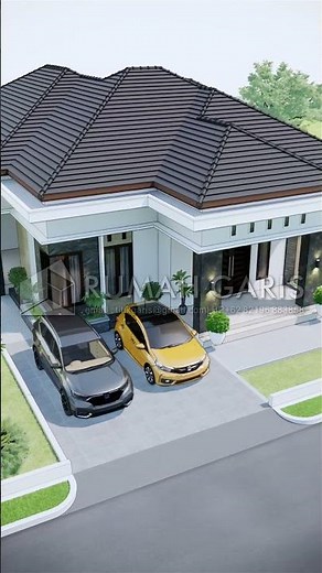 Desain rumah minimalis modern 13x20 meter bikin indah di pandang ‪@sorotanetizen‬
