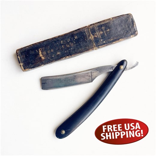Antique Wade & Butcher Straight Razor: Celebrated Old Army 1776 With Box - Etsy
