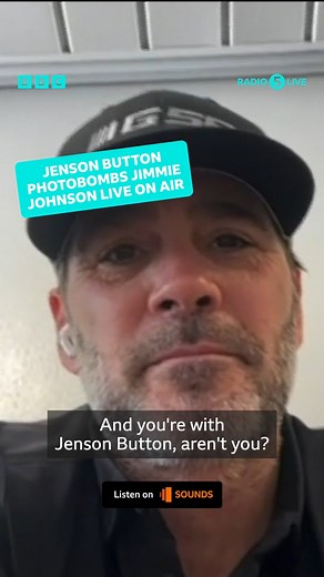3.3K views |  Speak of the devil! ️ Jenson Button appears in Jimmie Johnson's 5 Live interview while on air with Chris Warburton, just as they were talking about him. Listen on BBC Sounds ️ | BBC Radio 5 live | Facebook