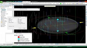 12 reactions | Vulcan ellipsoid display in dynamically updates the samples that will be selected for use in grade estimation as the ellipsoid boundary changes. The strike, dip and plunge orientations and the search lengths along each ellipsoid axis can be easily manipulated on screen. | Maptek | Facebook