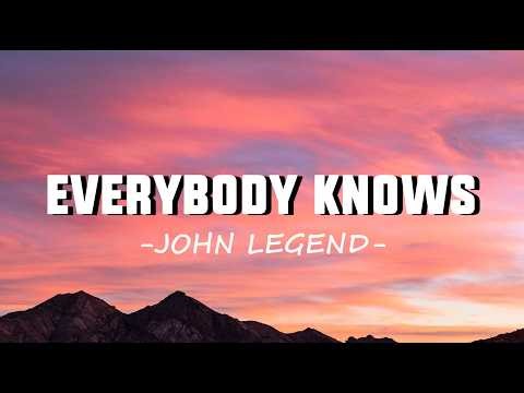 John Legend Everybody Knows (Lyrics Video) | A story of heartbreak.