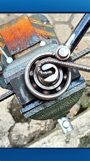 A manual tool used for bending steel bars with precision and strength. #construction #tools