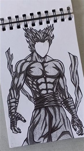 How to Draw Garou | One Punch Man Anime art #onepunchman #drawing #shorts