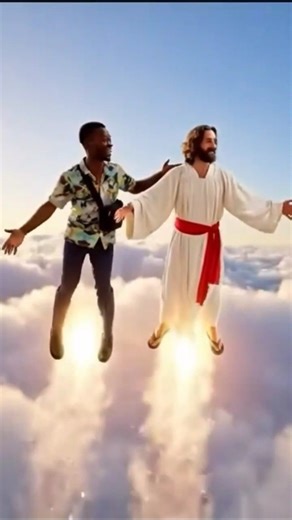 flying with Jesus Christ #trending #funny #movie #comedy