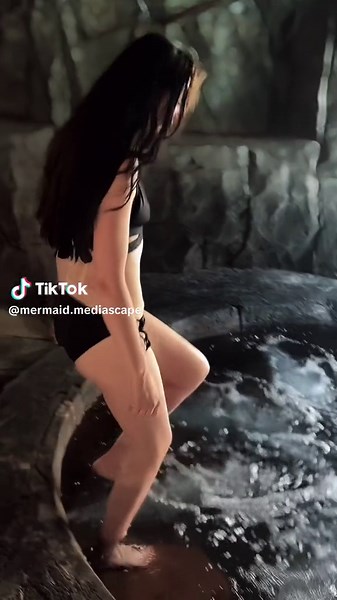 Follow the tunnel into the portal #mermaid #mermaidtail #swim #summer #tunnelvision #h20