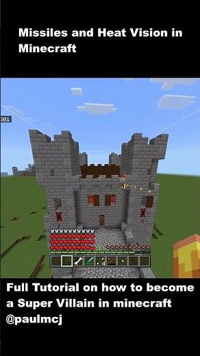 Missiles and Heat Vision in Minecraft with Commands (No Mods)