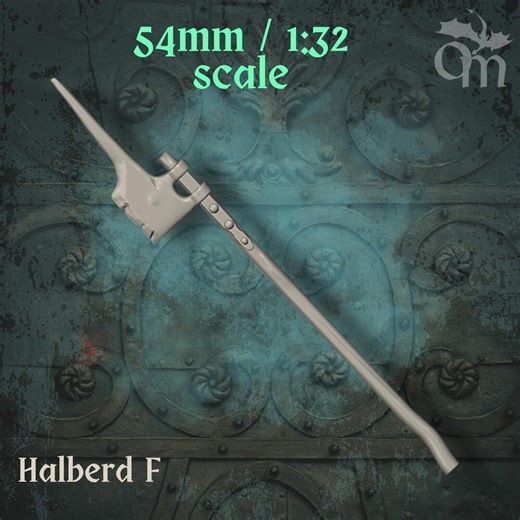 Medieval Halberd 'F' - Miniature Infantry Weapon in 54mm / 1:32 Scale - Etsy