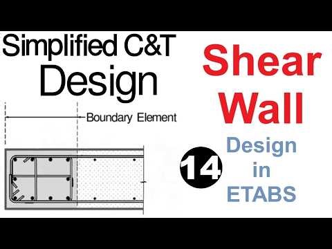 Simplified C & T Design | Shear Wall Design in ETABS | ETABS Based Shear Wall Design | Pier Design