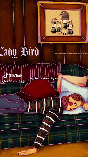 lady bird poster art by me!! #poster #posterart #ladybird #ladybirdedit #a24