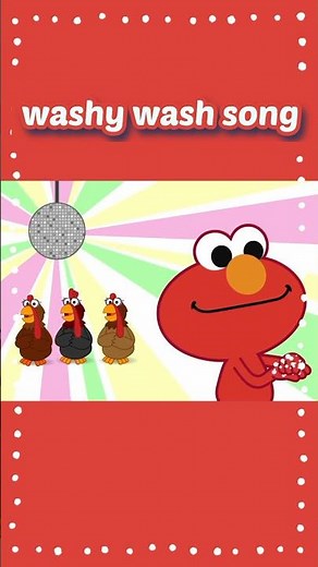 Washy wash song #shorts #elmo #washhands #sesamestreet