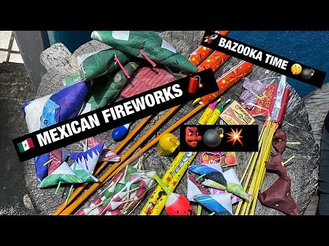 Fireworks in Mexico !! 🧨 (BAZOOKA, Carra De Diablo 👺, Garra De Tigre 🐅, Abejas 🐝 y mucho mas !)