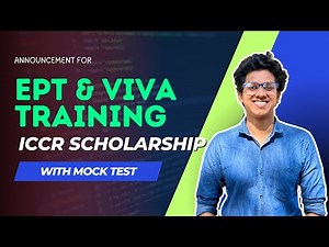 Ept & Viva Training for Iccr Scholarship | ICCR SCHOLARSHIP 2025-26