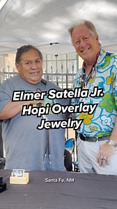 Elmer Satella Jr. is a Hopi silversmith that I try and visit when I’m in Santa Fe this time of the year. He specializes in silver overlay and makes beautiful bolos like the one in this reel. He’s a hard man to find, so if you see him around, don’t waste the opportunity to appreciate his art. #elmersatella #hopi #hopisilversmith #hopijewelry #newmexico #santafe #indianmarket #pronghornantelope #bolotie #bolo #overlay #sterlingsilverjewelry #nativeamericanart #marksublette #medicinemangallery | Ma