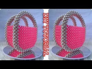 MAKE A DESIGNED BEADED BAG WITH ME / DIY TUTORIAL / HOW TO MAKE A BEADED BAG AS A BEGINNER.