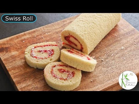 Swiss Roll Recipe | Super Soft Jam Swiss Roll Recipe~ The Terrace Kitchen