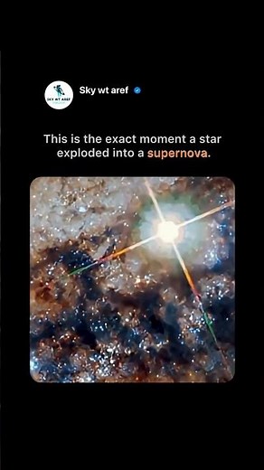 NASA's Hubble Space Telescope captured the exact moment a star exploded into a supernova.